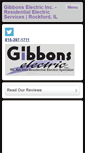 Mobile Screenshot of gibbonselectric.net