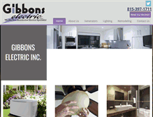 Tablet Screenshot of gibbonselectric.net