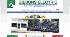 Desktop Screenshot of gibbonselectric.com